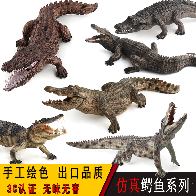 仿真鳄鱼模型玩具短吻鳄野生动物