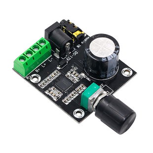 PAM8610数字功放板2.0双声道2*15W立体声音频放大模块带电位器12V