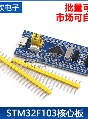 STM32F103C8T6小型系统板单片机核心板 STM32C6T6实验学习开发板