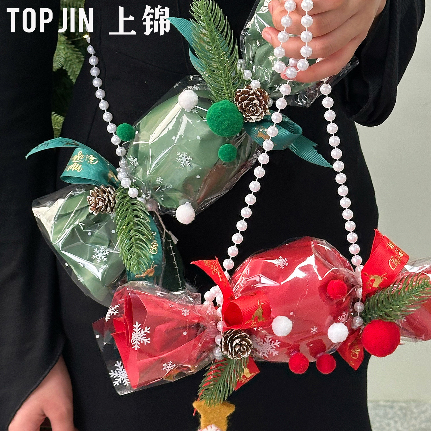 创意圣诞节糖果小挎包平安