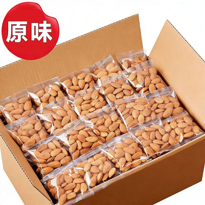 原味熟杏仁杏仁去壳扁桃仁大杏仁独立小包装坚果干果零食无添加糖
