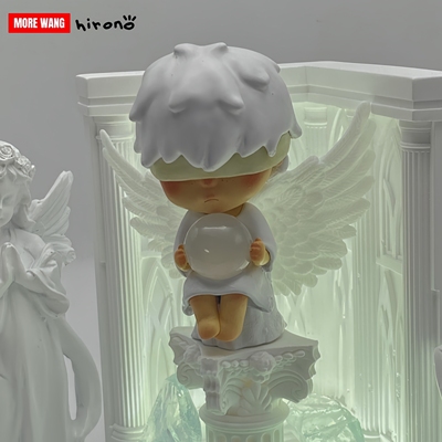 纯手工泡泡玛特小野diy改娃天使之城矿香石香薰灯摆件生日礼物