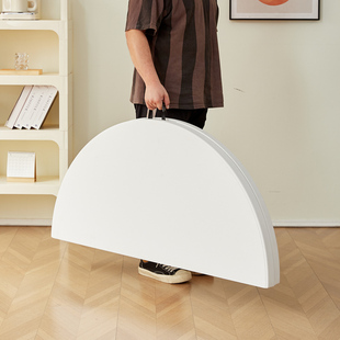 可折叠大圆桌餐桌家用10人吃饭桌子便携简易圆台饭台塑料圆形桌子