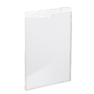 亚克力职务框插盒双层白底卡槽A4宣传公告栏展示牌照片相框展示牌a5插纸盒挂墙资料盒姓名证件卡片插槽定制