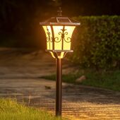 太阳能草坪灯家用户外防水别墅小区花园装 饰庭院灯路灯插草地地灯