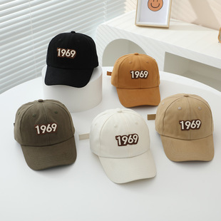 儿童棒球帽批发1969春夏季男童女童帽子夏天百搭时尚遮阳鸭舌帽