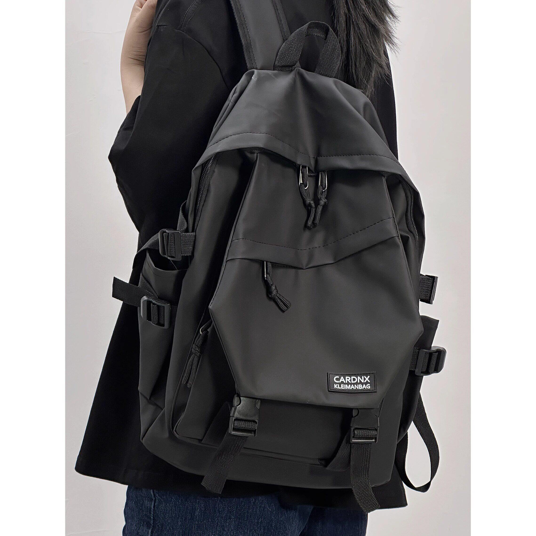 法国IT.onick港风书包大容量简约百搭学生男工装情侣旅行双肩包