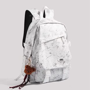 法国MKLUCK书包初高中生女原宿大学生男旅行原宿风电脑双肩包背包