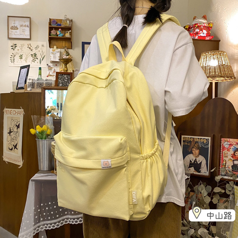 法国Colorin Kite日系双肩包高中学生初中生大容量书包女韩版背包