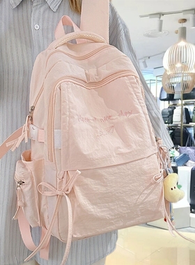 法国专柜MKDN书包女小学生大容量初中生高中2025新款双肩减负背包