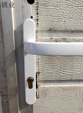 白色把手塑钢门门把手92平开可调断桥85铝合金黑色门锁拉手大门