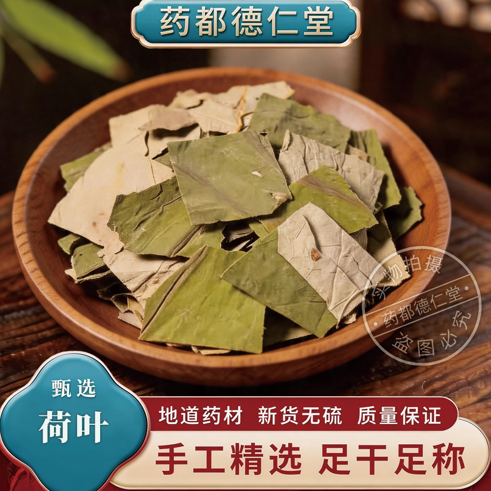 荷叶中药材500克包邮 新货荷叶茶 无硫熏正品干荷叶片莲叶 荷叶粉