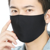 夏天明星同款 潮款 冰丝防晒 立体口罩成人男女士加大黑色时尚 春夏季