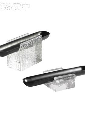 简约现代轻奢首饰盒摆件透明亚克力底座合金收纳盘家居卧室装饰品