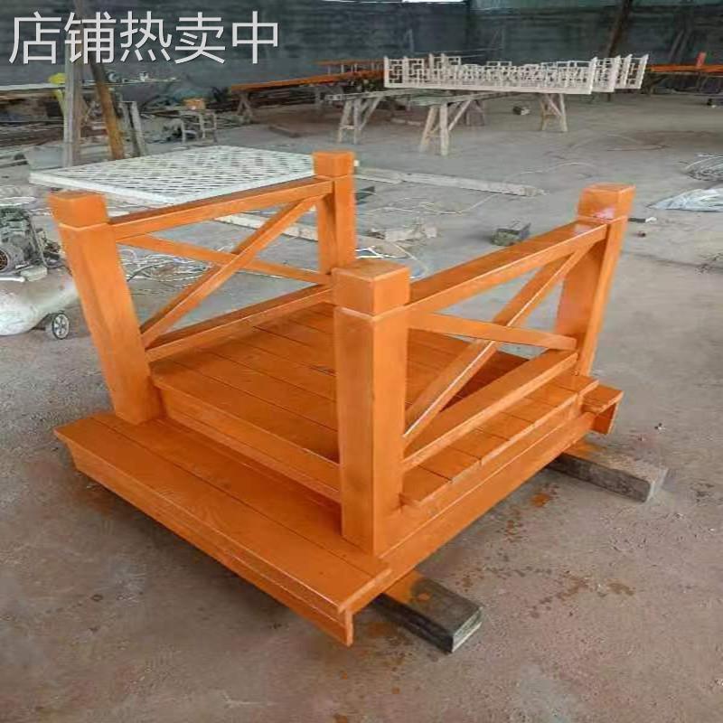 防腐木桥幼儿园景观木桥户外庭院装饰景观演讲台小拱桥制作