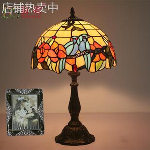 跨境出口创意灯饰欧式复古台灯卧室床头灯客厅餐厅酒吧咖啡厅灯具