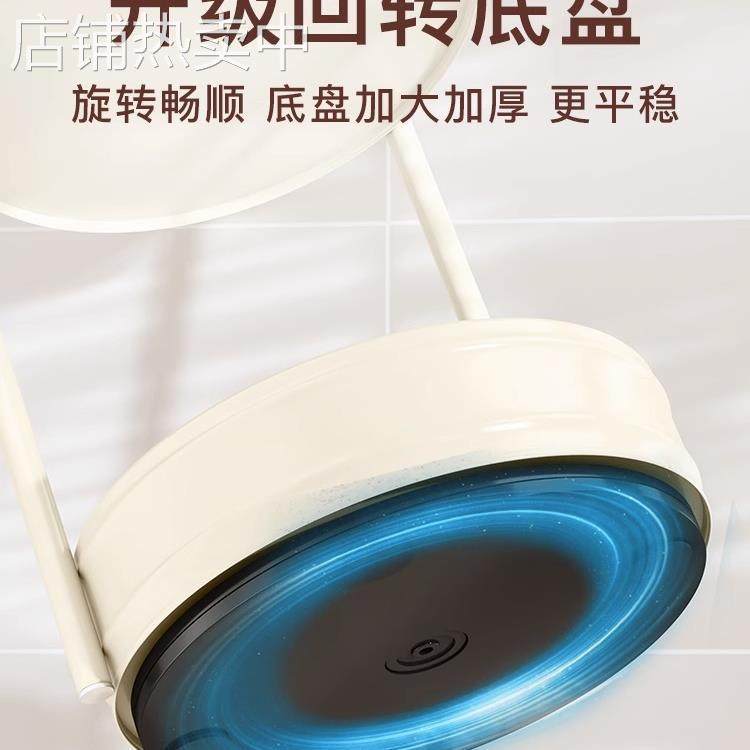 厨房可旋转调味品置物架放调料架子台面收纳转盘多功能转新款