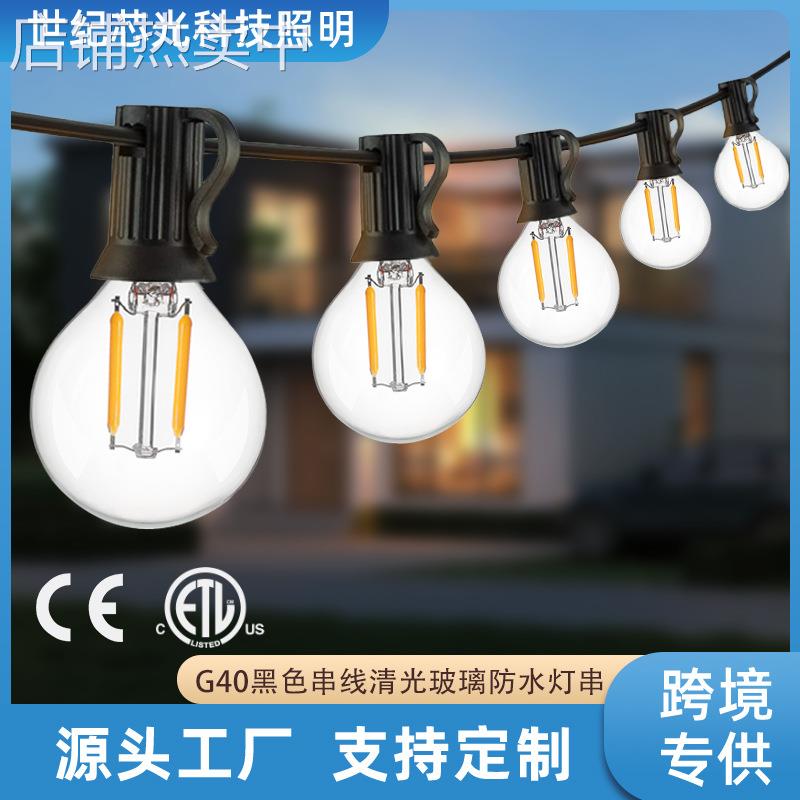 跨境热销G40LED灯串1.5W 220V欧规户外防水高压圣诞装饰E12氛围灯