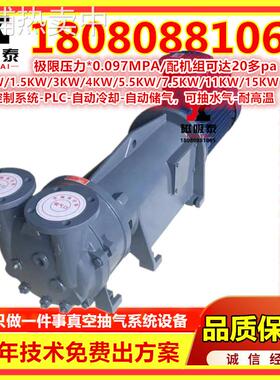 不锈钢叶轮真空泵2BV6111水环真空泵唐山型3.85KW塑料成型真空泵