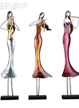 TOOARTS乐队女人抽象摆件 铁艺时尚居家摆件 家居摆设装饰礼品