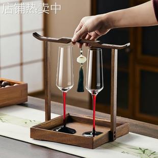 邦贝贝香槟杯套装欧式水晶玻璃杯高脚杯创意葡萄酒杯高档起泡香槟