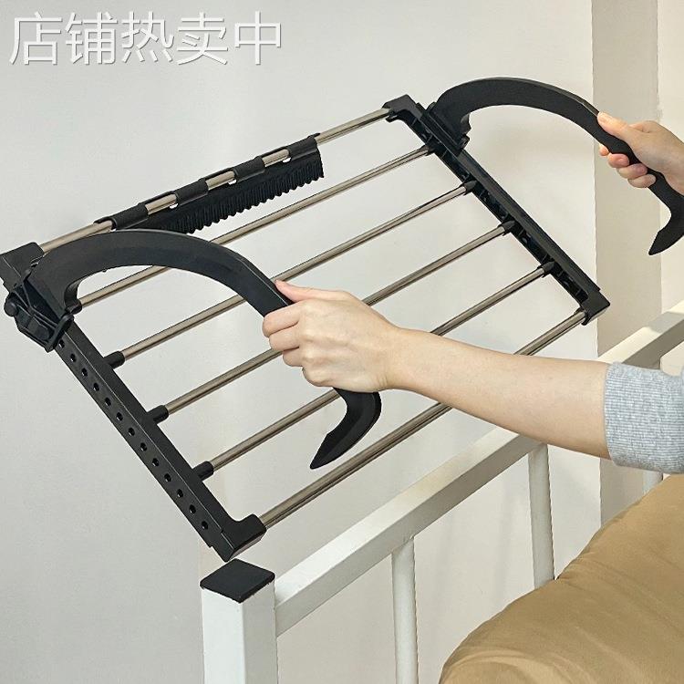 Ψ宿舍衣架延伸床尾衣物收纳挂架寝室床边床上放衣服上铺置