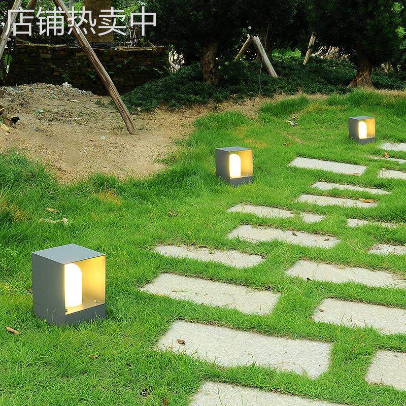 方形草坪灯庭院灯锐逸园林小区花园别墅路灯室外地灯户外防水灯