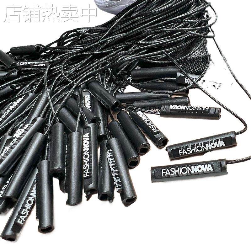 圆柱蜡绳Fashionove单扣吊绳服饰挂牌绳吊粒绳印字logo标签绳