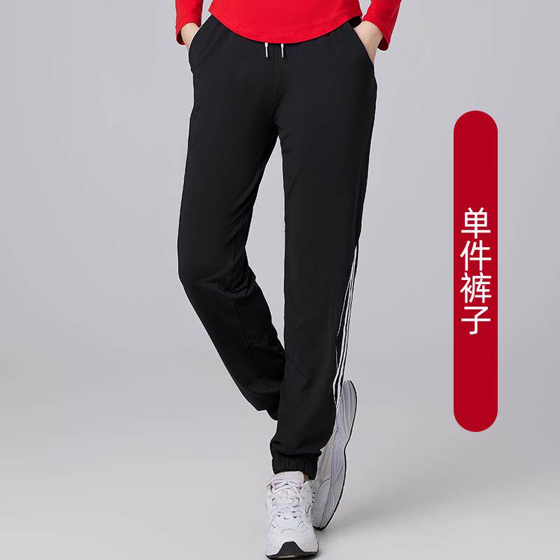 新款广场舞服装新款纯棉上衣单件春秋红色长袖跳舞衣服秋季健身秋