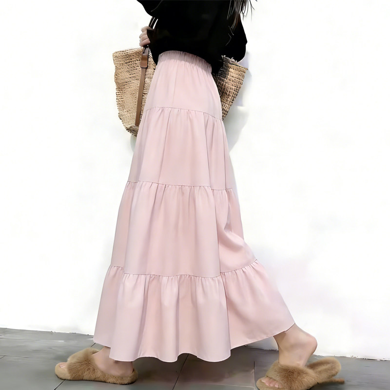 欧货高端定制浅粉色大码半身裙女2026早春新款温柔风多层蛋糕裙子,女装/女士精品,大码半身裙,淘宝优惠券,粉丝福利购,淘宝优惠卷