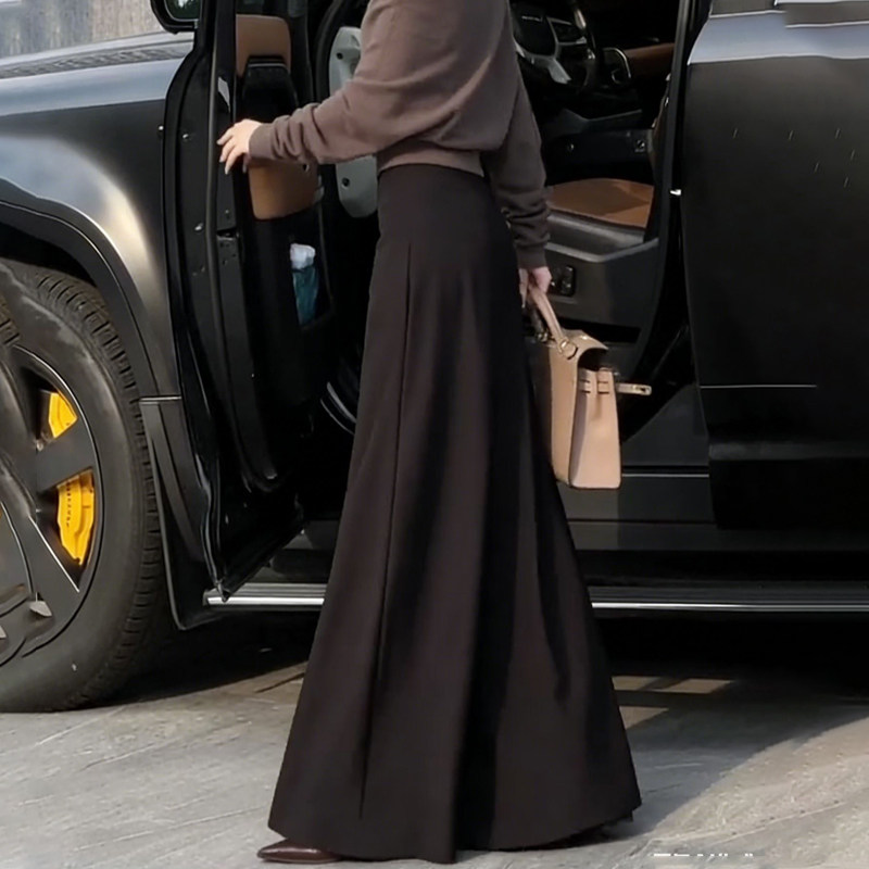 欧货高端定制咖色毛呢大码半身裙女2025冬季新款加厚轻熟大摆裙子,女装/女士精品,大码半身裙,淘宝优惠券,粉丝福利购,淘宝优惠卷