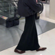 新款 欧货高定黑色高腰A字大码 半身裙女2026春季 气质轻熟慵懒伞裙