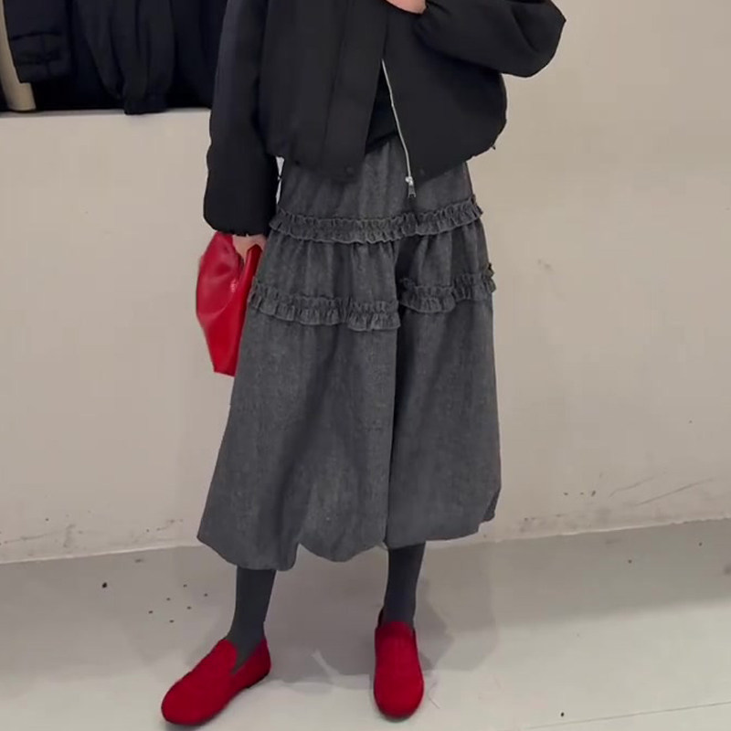 欧货高端定制灰色毛呢大码半身裙女2025冬季新款加厚减龄花苞裙子,女装/女士精品,大码半身裙,淘宝优惠券,粉丝福利购,淘宝优惠卷