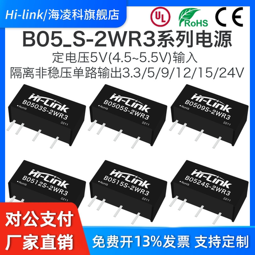 DC-DC电源模块B05_S-2WR3系列