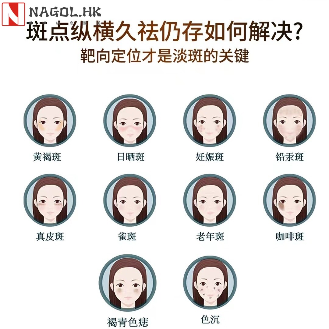 精华液排色液美白祛黄褐斑蝴蝶斑老年斑雀斑轻疗肤灯泡肌