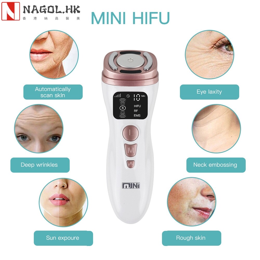Mini 超声刀 精雕仪 HIFU RF嫩肤仪 EMS微电脉冲 提拉抚纹 美容仪