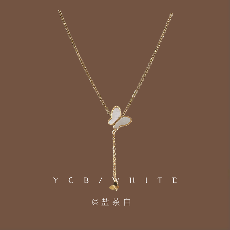 「许愿池少女」蝴蝶项链！