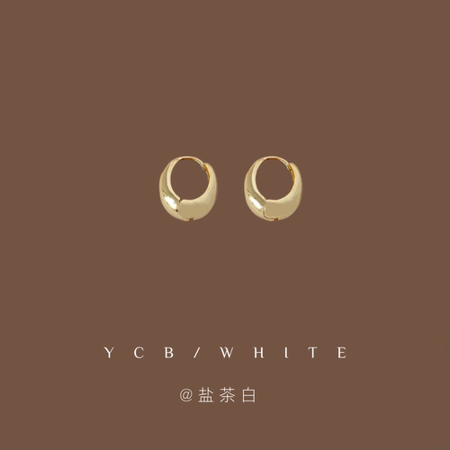 「简」小胖墩素圈耳环子！