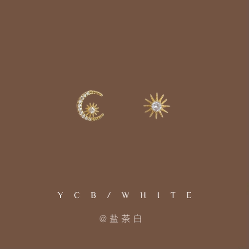 「星语星愿」小巧不对称耳环！