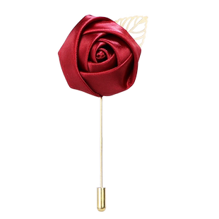 酒会男布艺玫瑰花朵别针韩国配饰西服外套party胸针一字插针胸花
