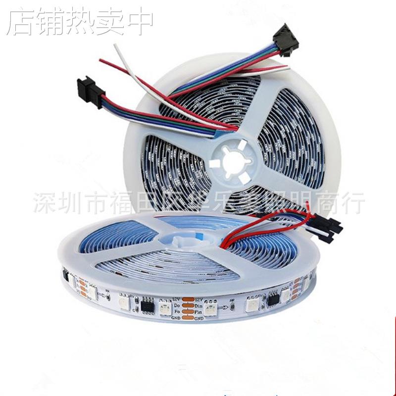 5050RGB幻彩灯带带断点续传16703KTV酒吧氛围灯跑马led可编程灯条