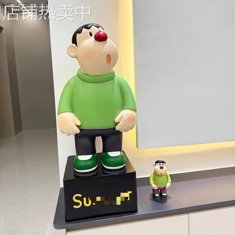 胖虎落地大摆件存钱罐客厅电视柜桌面摆件玄关潮玩装饰品大号卡通