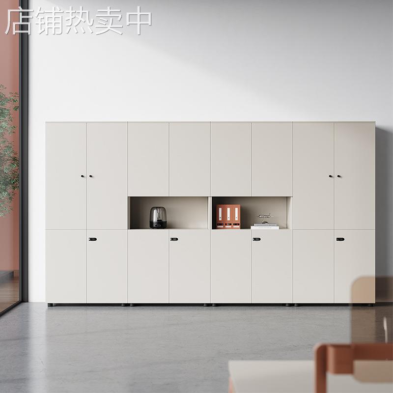 文件柜办公室储物带锁高柜子办公家具资料柜木质收纳老板背景书柜