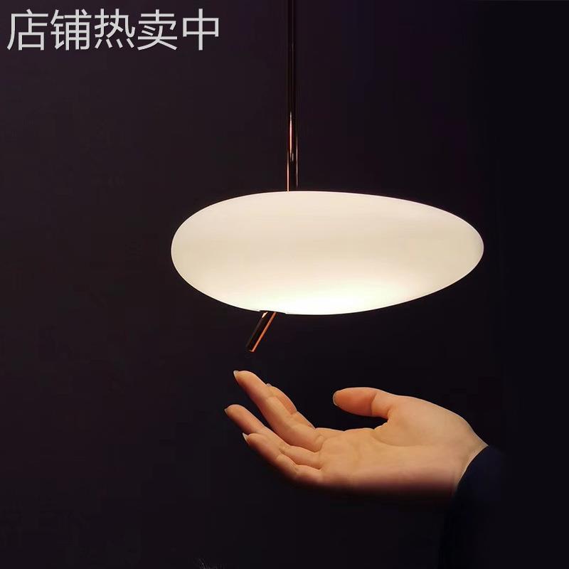 北欧新款床头吊灯后现代轻奢卧室小吊灯简约创意鹅卵石餐厅灯具
