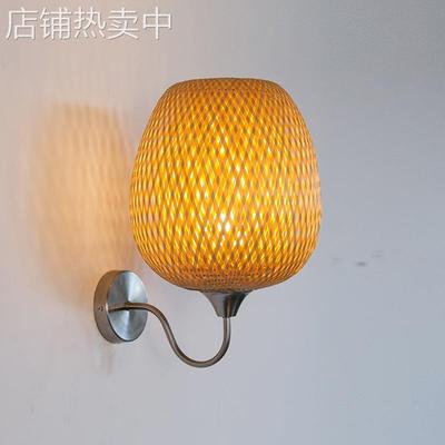 日式壁灯铁艺床头灯卧室创意个性艺术过道走廊楼梯灯中式挂壁灯