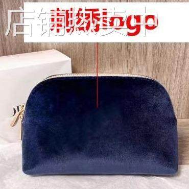 CD丝绒简约时尚化妆品收纳包随身便捷手拿包