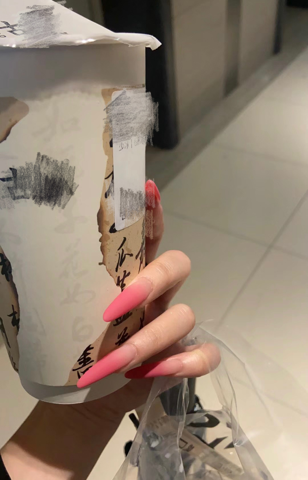 手工穿戴甲芭比粉防水辣妹假指甲美甲成品穿戴式贴片磨砂款可拆卸