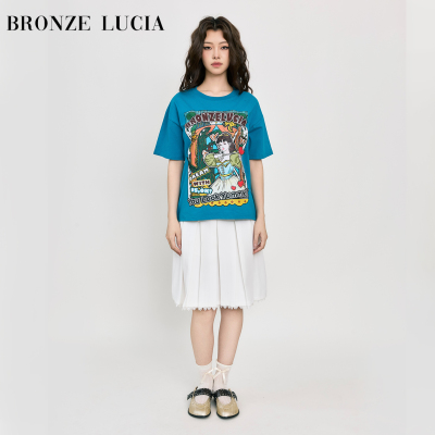 Bronze Lucia孔雀蓝宫西达也联名T恤短袖