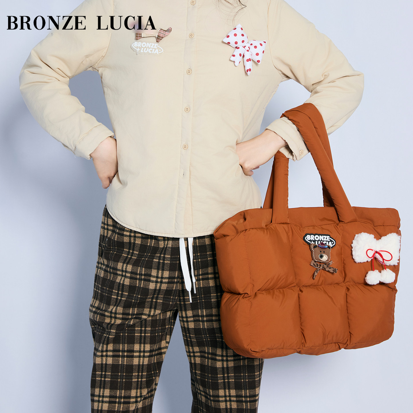 小众设计方格泡芙枕头包女百搭柔软充棉单肩托特包集合,服饰配件/皮带/帽子/围巾,包挂件,淘宝优惠券,粉丝福利购,淘宝优惠卷