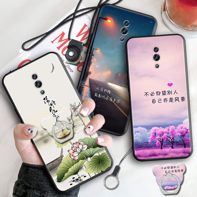 imobile适用于送全屏膜OPPO RENO手机壳opporeno卡通pcam00彩绘外壳Reno男款opporone1网红poopreno新款pcato